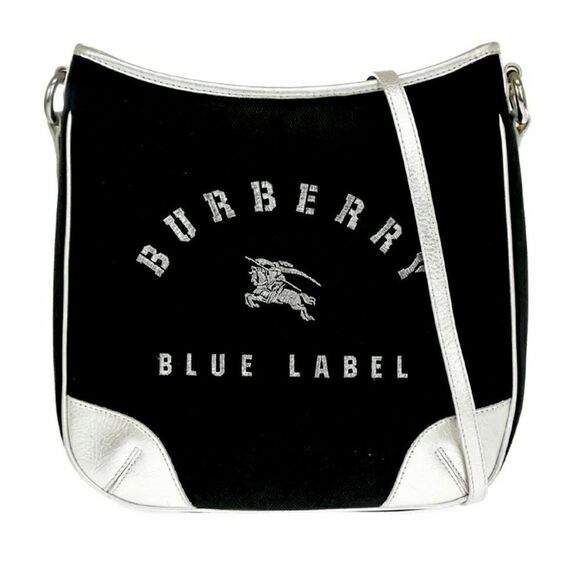 BURBERRYS Blue Label Canvas Leather Shoulder Bag 💼 - Picture 1 of 16